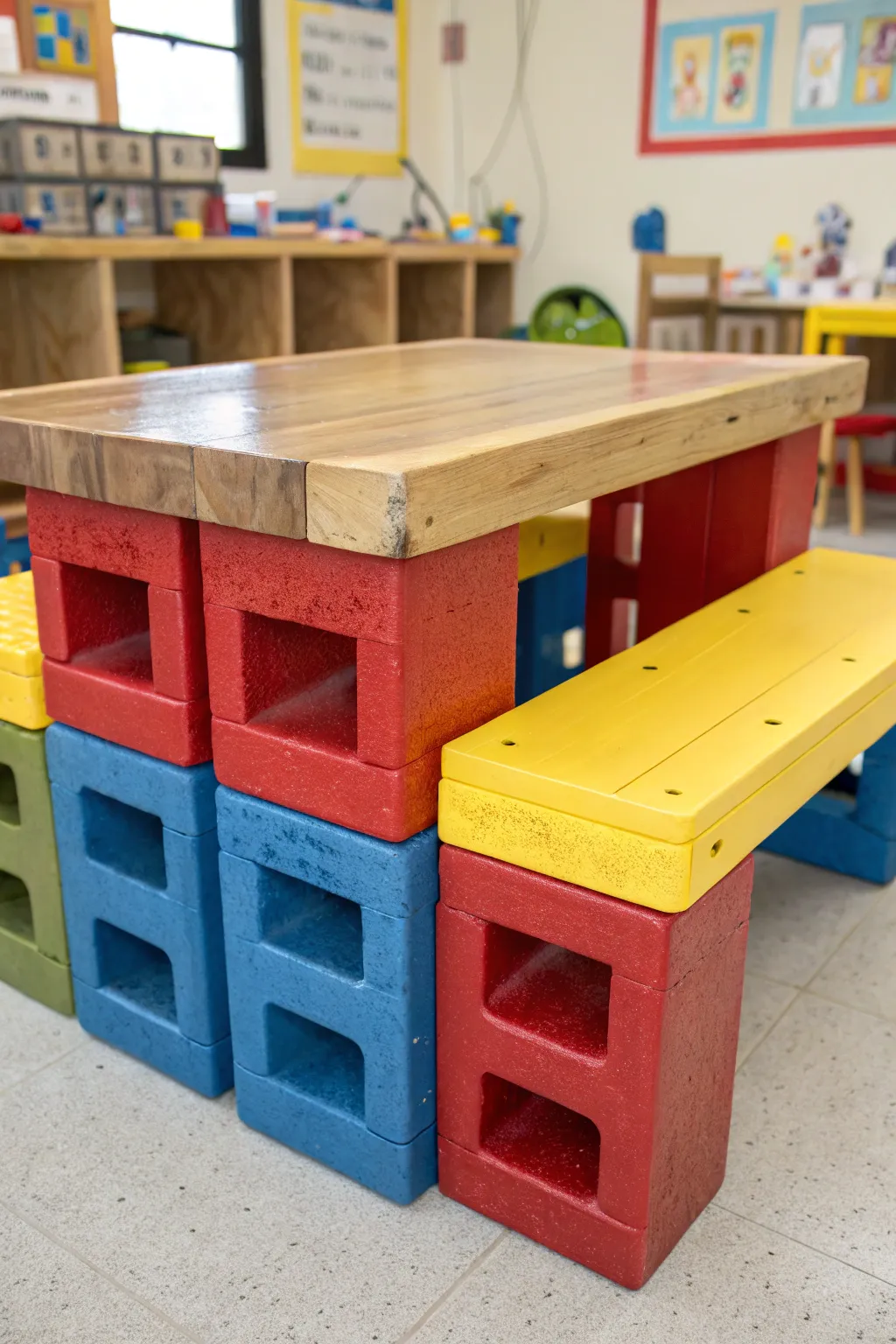 Craft with Confidence: A Bold and Durable Kids' Table for Endless Creativity.