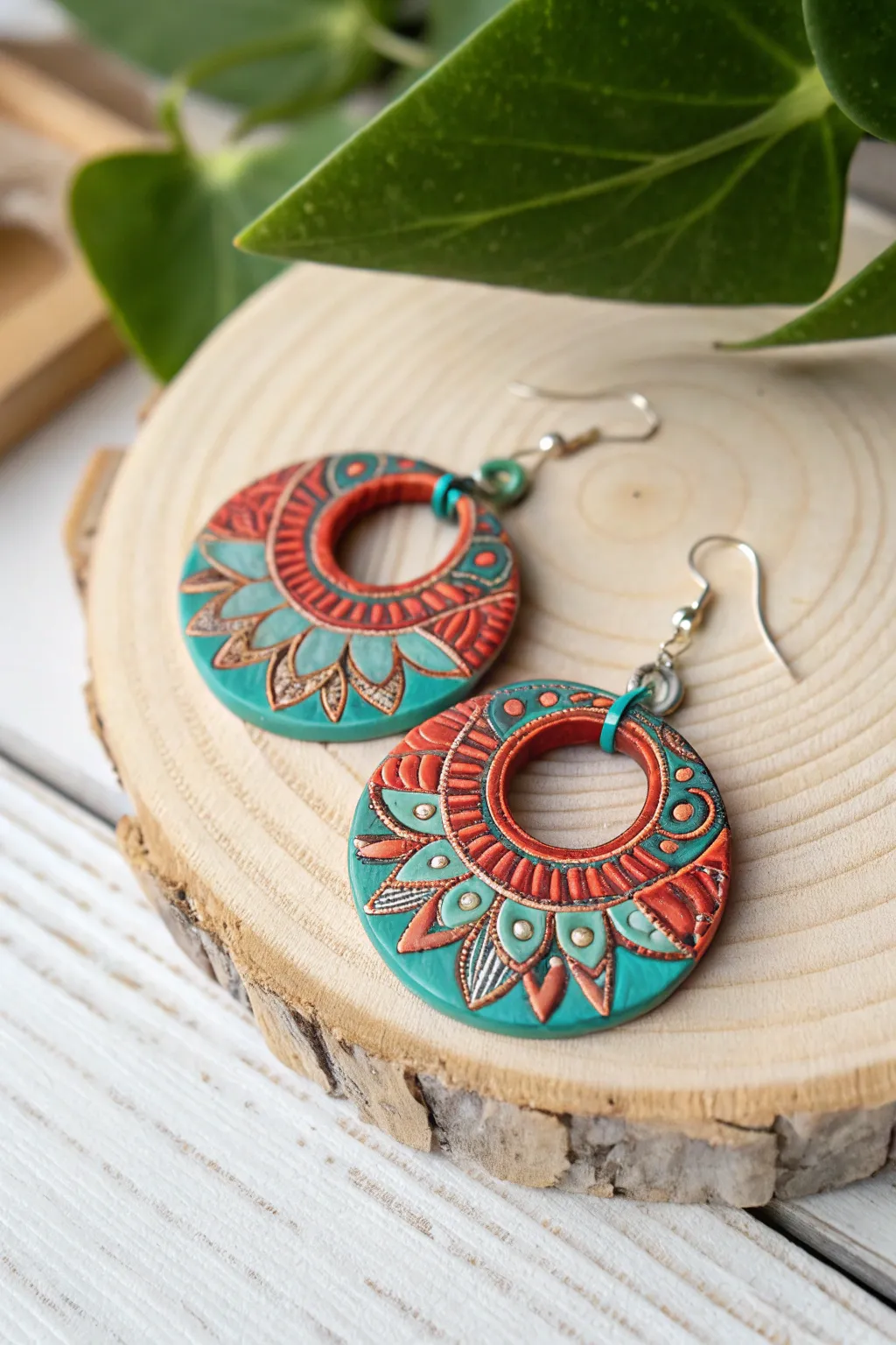 Embrace your free spirit with these bohemian clay earrings—where artistry meets simplicity.