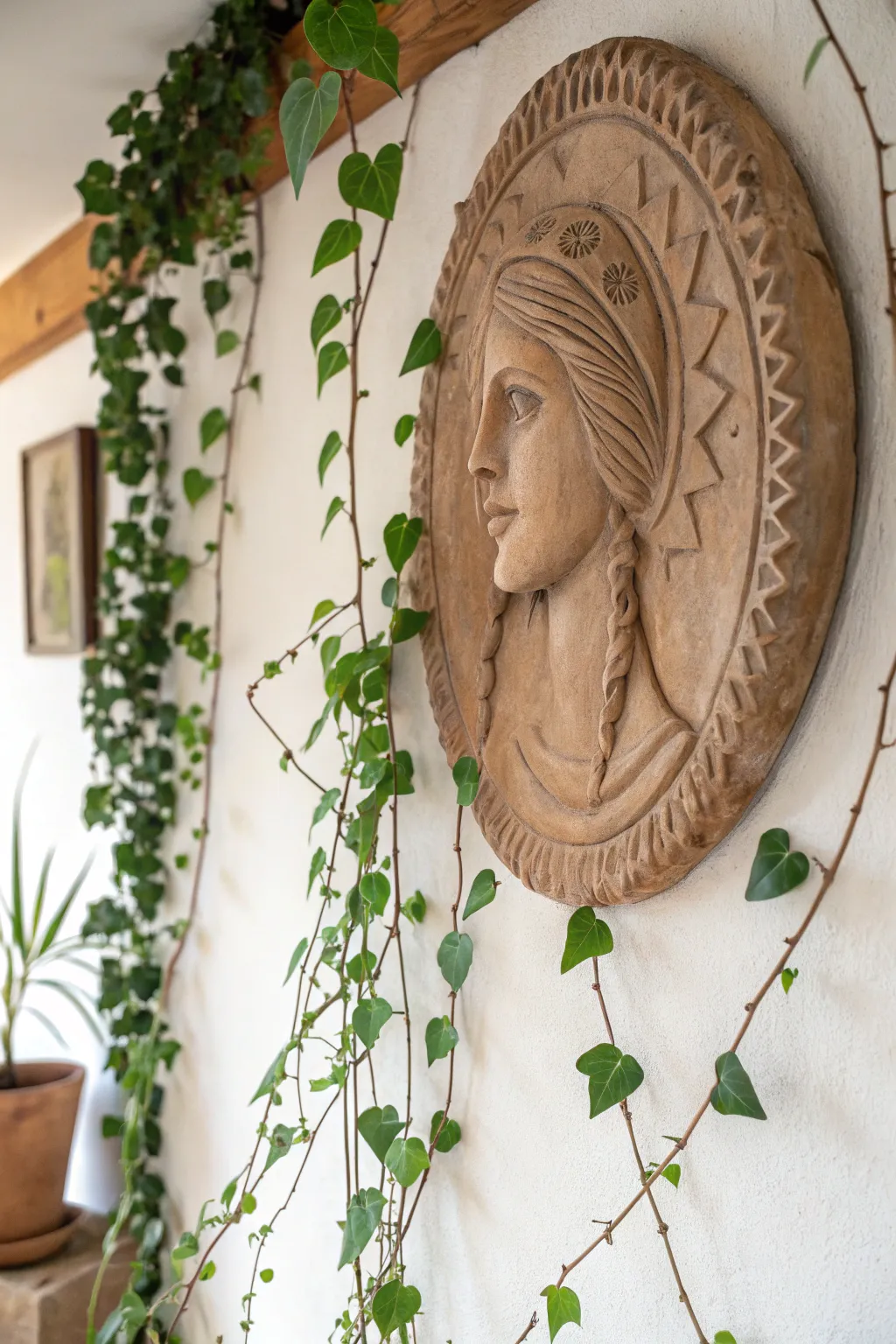 Elevate your space with eclectic clay wall art that blends rustic charm with modern simplicity.