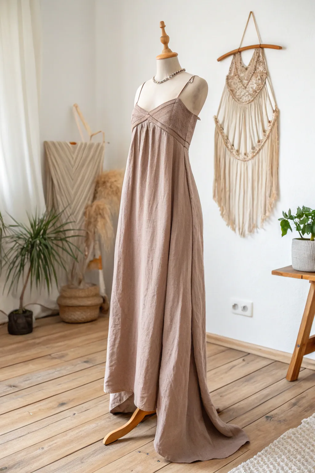 Craft Your Own Elegance: Embrace the art of simplicity with this DIY maxi dress, where comfort meets style.