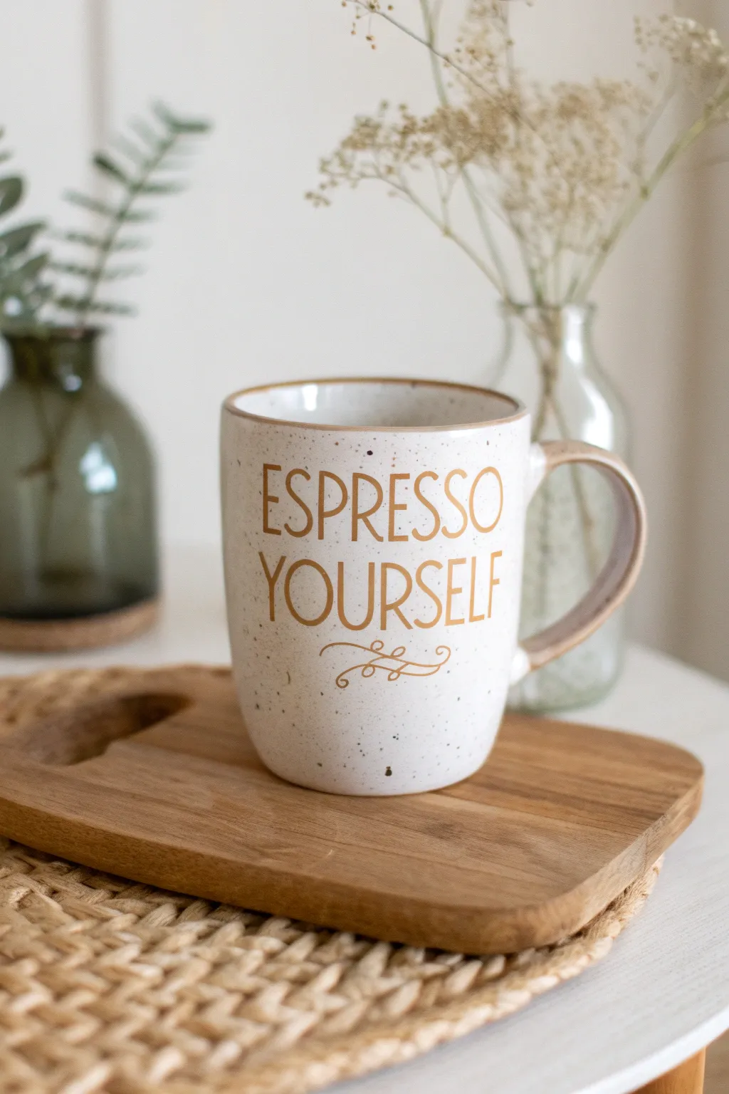 Start your day with a smile: 'Espresso Yourself' in style.