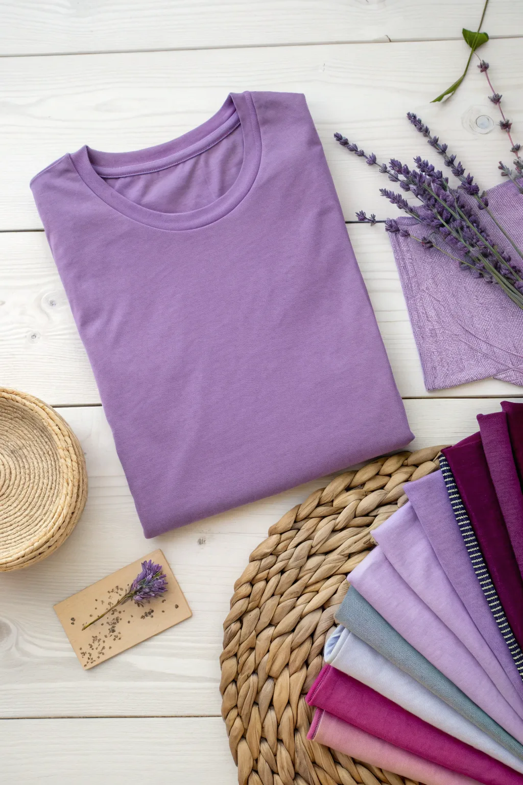 Elevate your style with monochrome layers in purple—simplicity meets elegance.