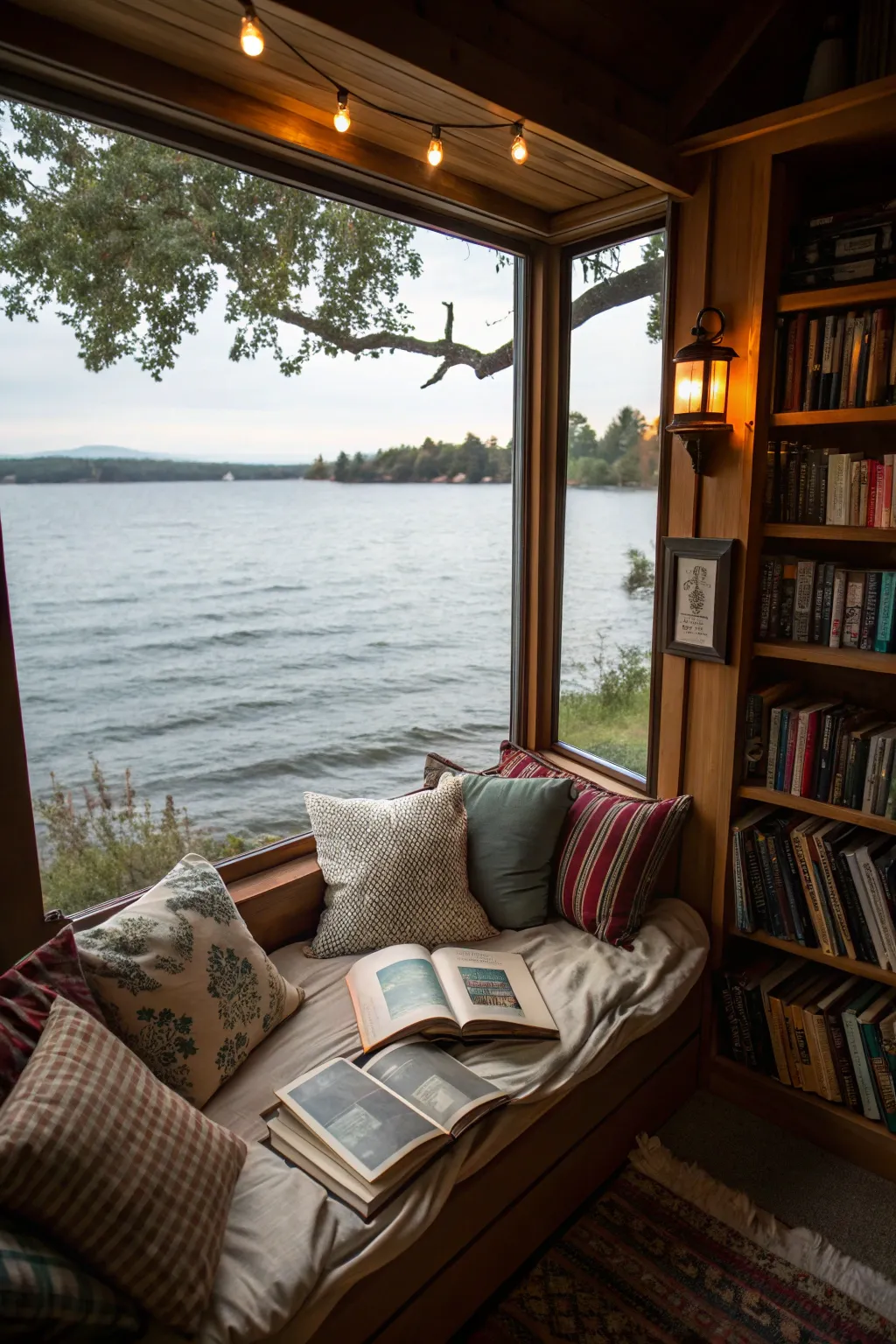 A tranquil nook for peaceful reading.