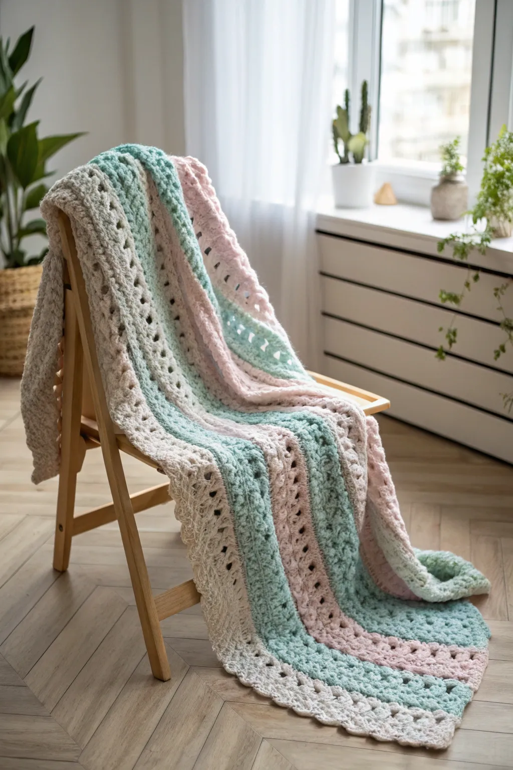 Wrap your loved ones in warmth with a handmade crochet blanket, perfect for a cozy Christmas gift.
