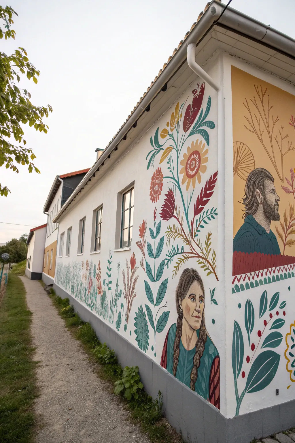 Celebrate creativity and connection with a family-crafted mural that tells your unique story.