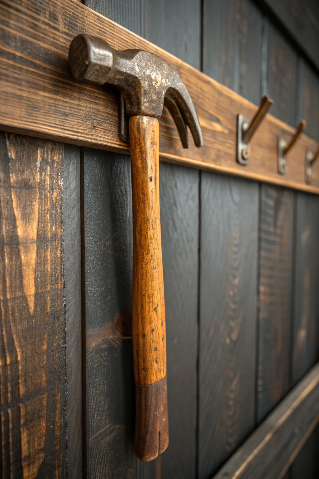 Transform your space with this unique tool handle hook, where craftsmanship meets creativity.