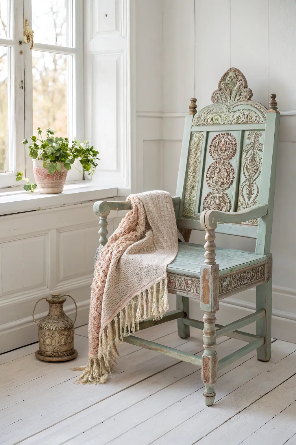 Transform old treasures into modern delights with a touch of creativity and craftsmanship. ✨ #VintageUpcycle #ScandiBohoStyle