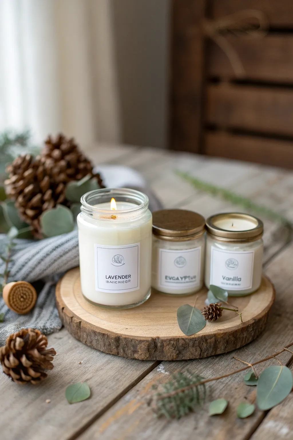 Illuminate your space with eco-friendly elegance: Discover the charm of natural scent candles this Christmas.