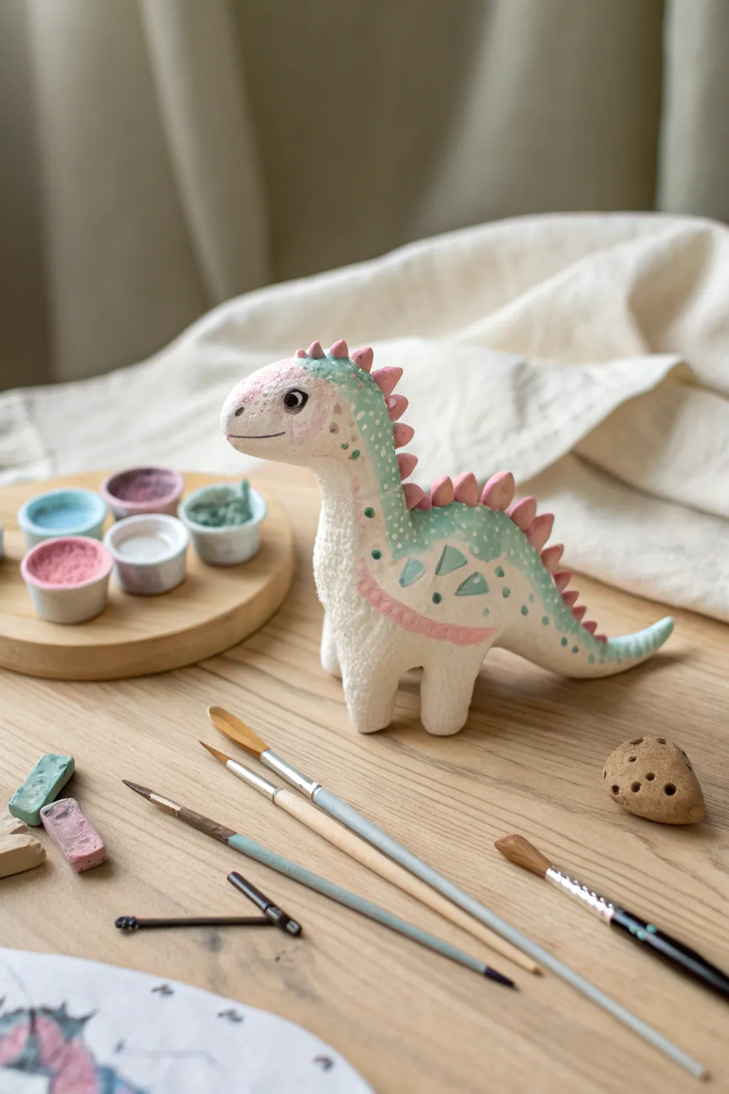 Unleash your child's imagination with homemade clay creations! 🦕✨ #CraftingInspiration #MiniMasterpieces