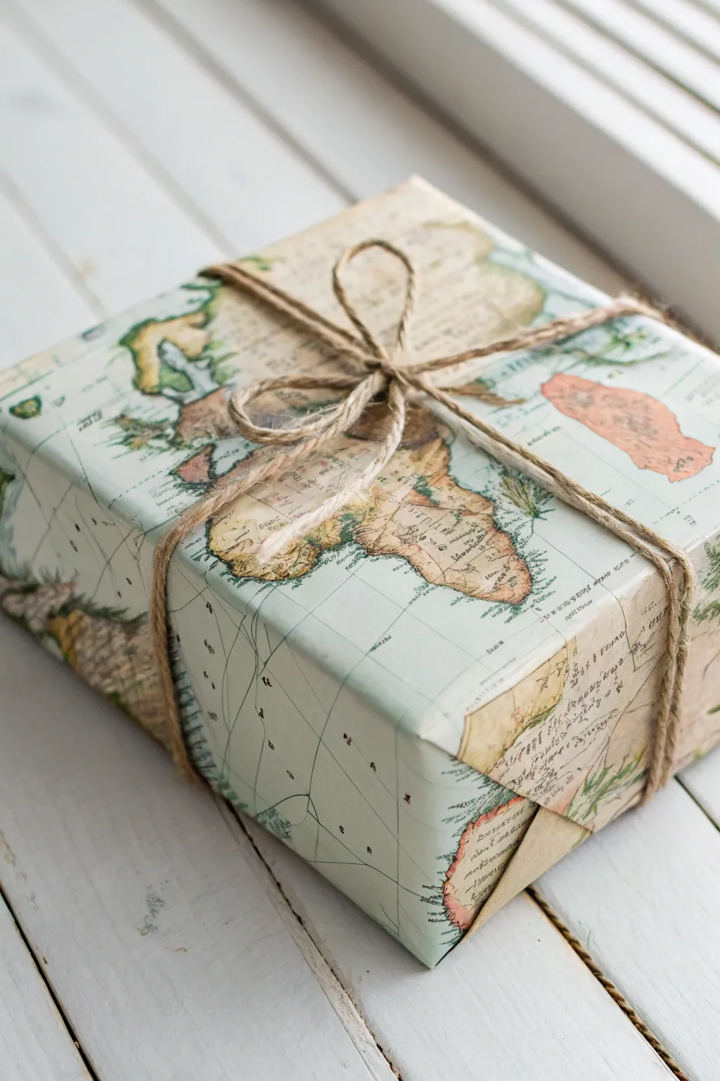 Wrap your gifts with wanderlust and sustainability in mind with these charming recycled map ideas. 🎁✨