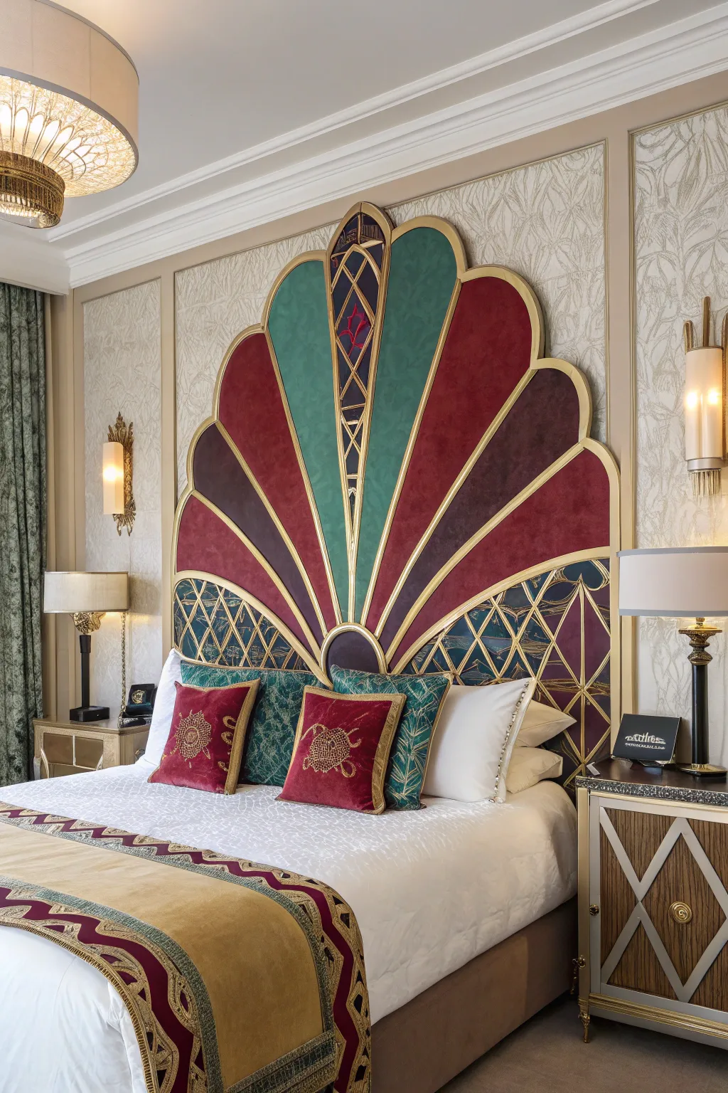 Art Deco-inspired patterns bring timeless glamor to your space.