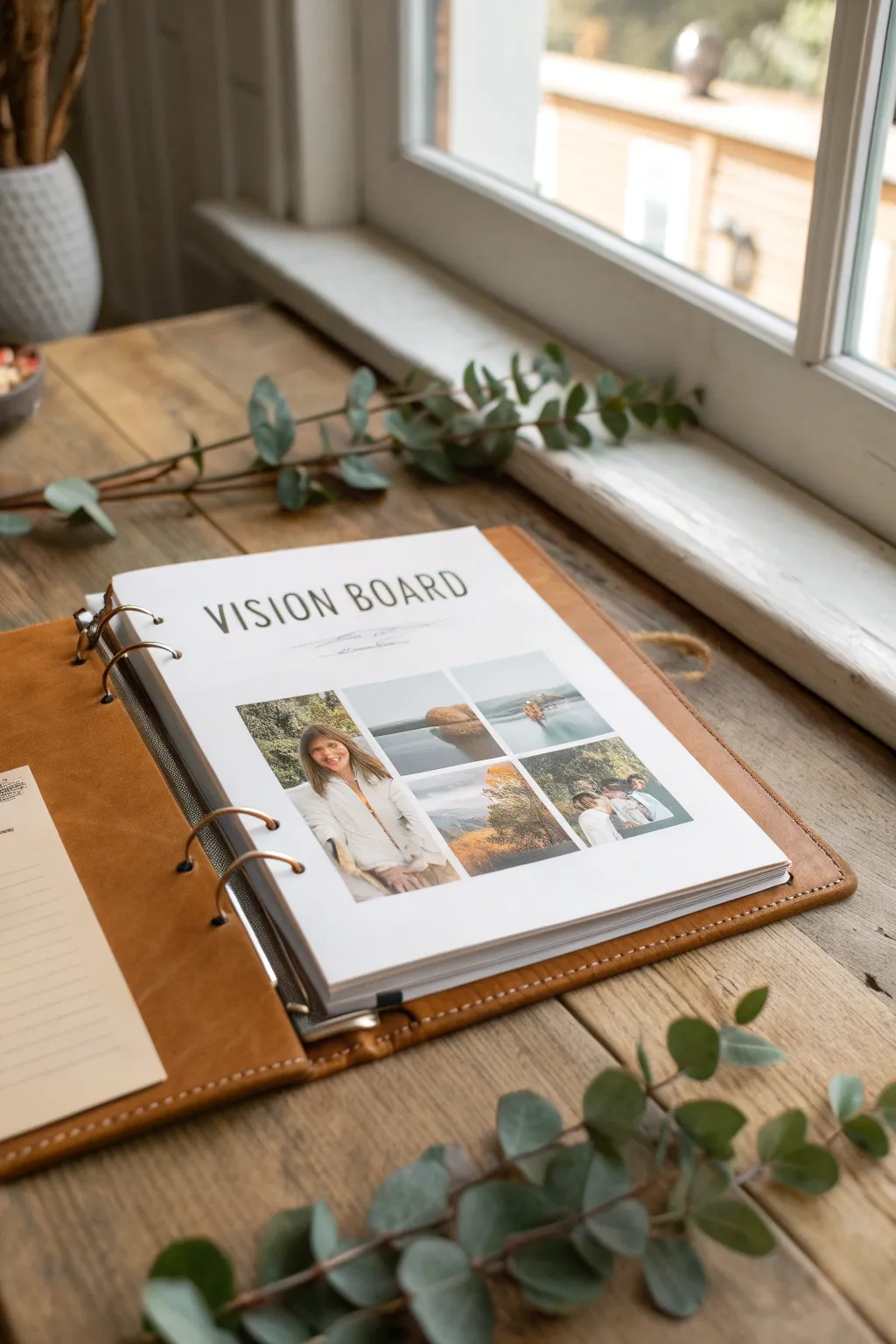 Carry your dreams wherever you go with this elegantly crafted vision board binder.