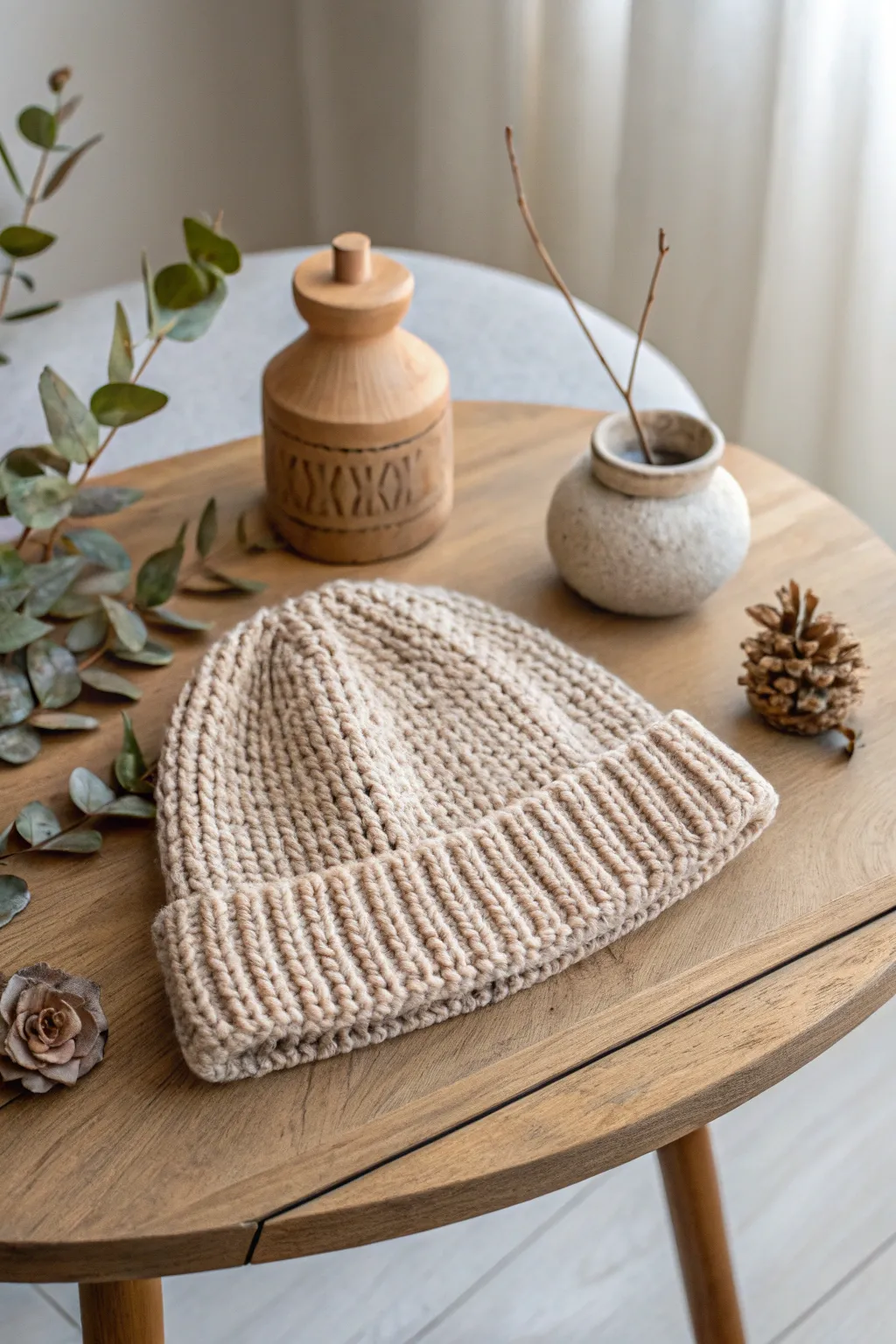 Discover the charm of a crochet beanie with a twist—where simplicity meets artistry.