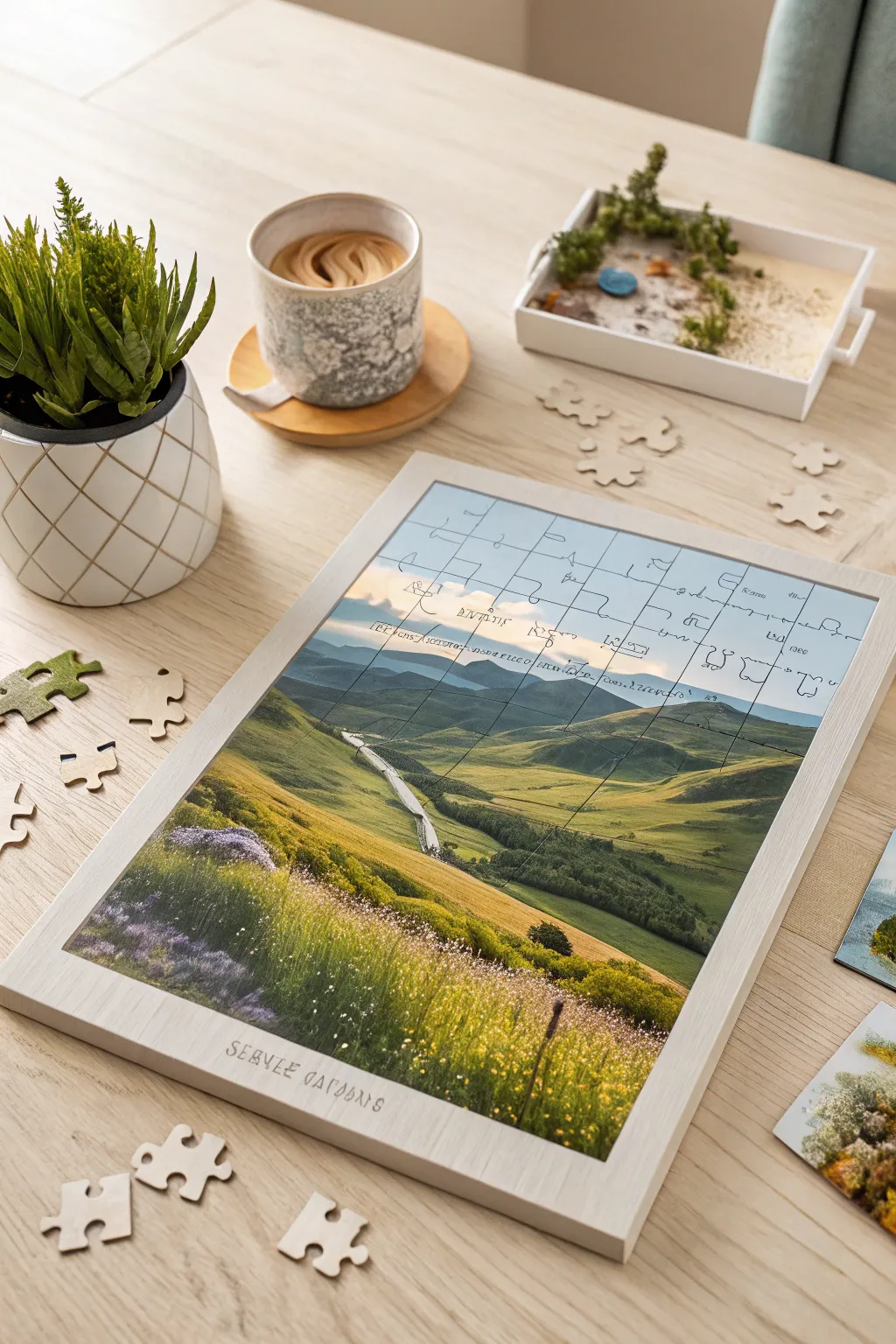 Piece together your travel memories with a touch of minimalist elegance.
