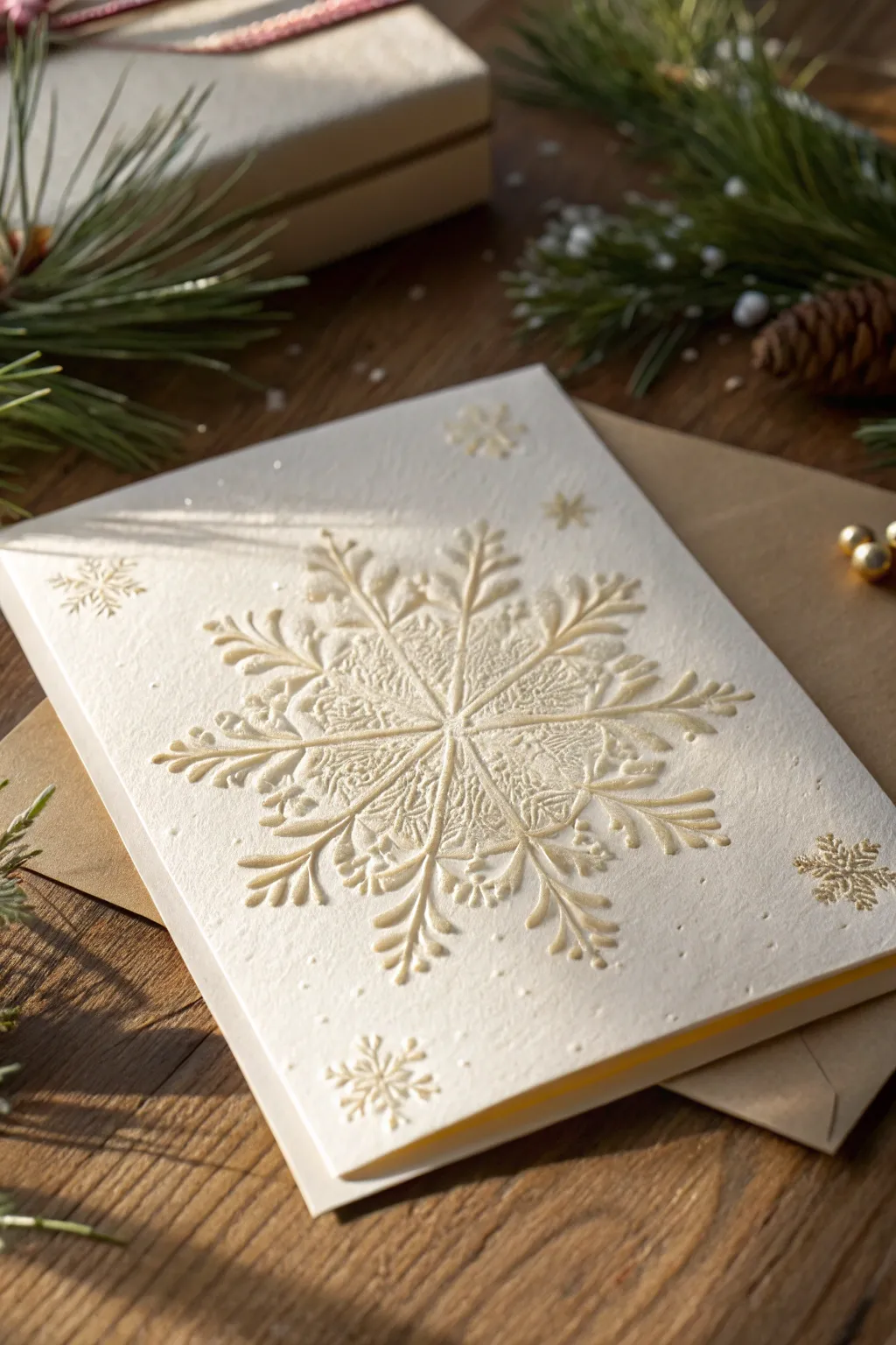 Capture the magic of the season with luxurious letterpress Christmas cards.