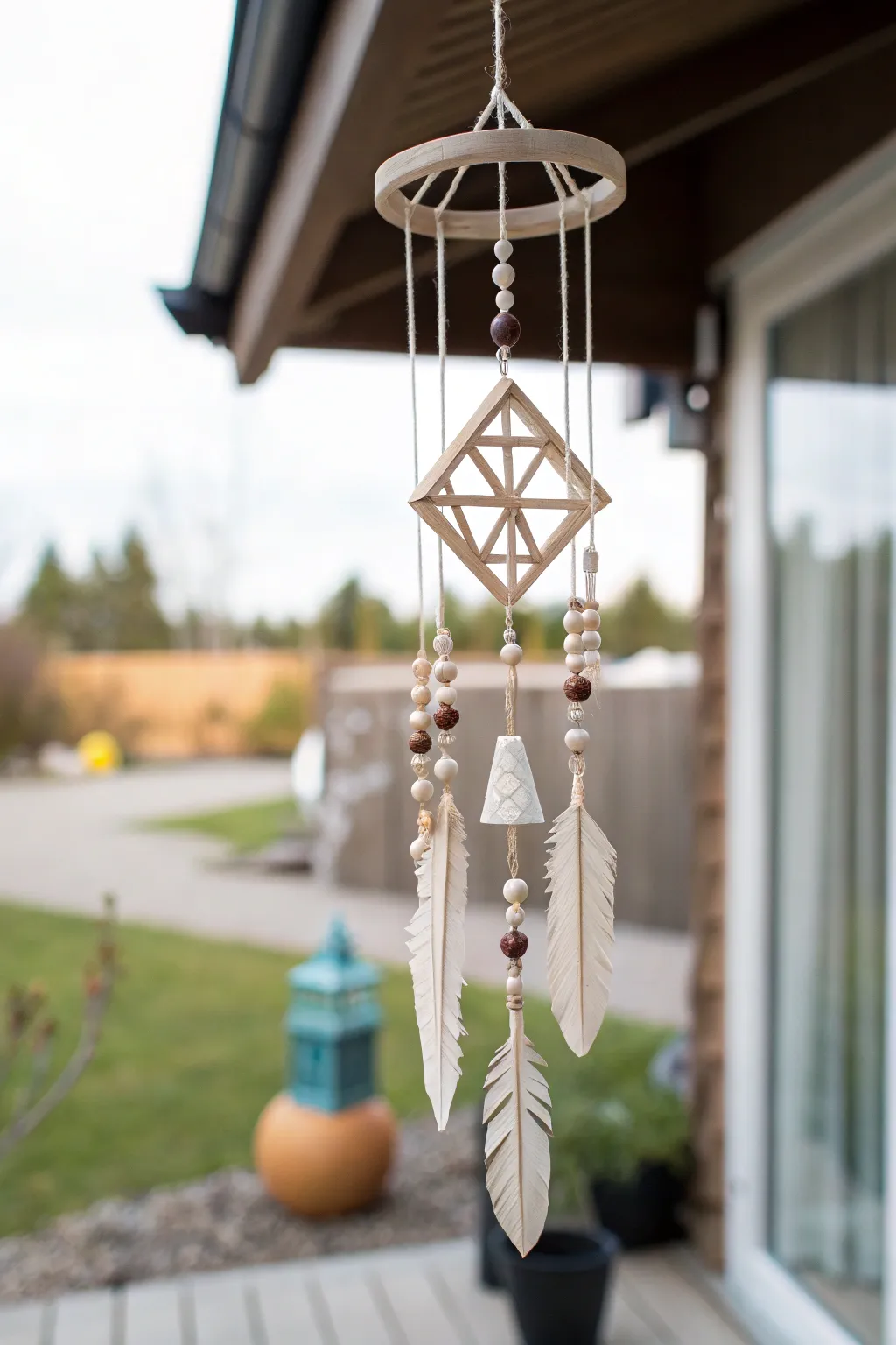Whimsical wind chimes: A delightful melody for your minimalist oasis.
