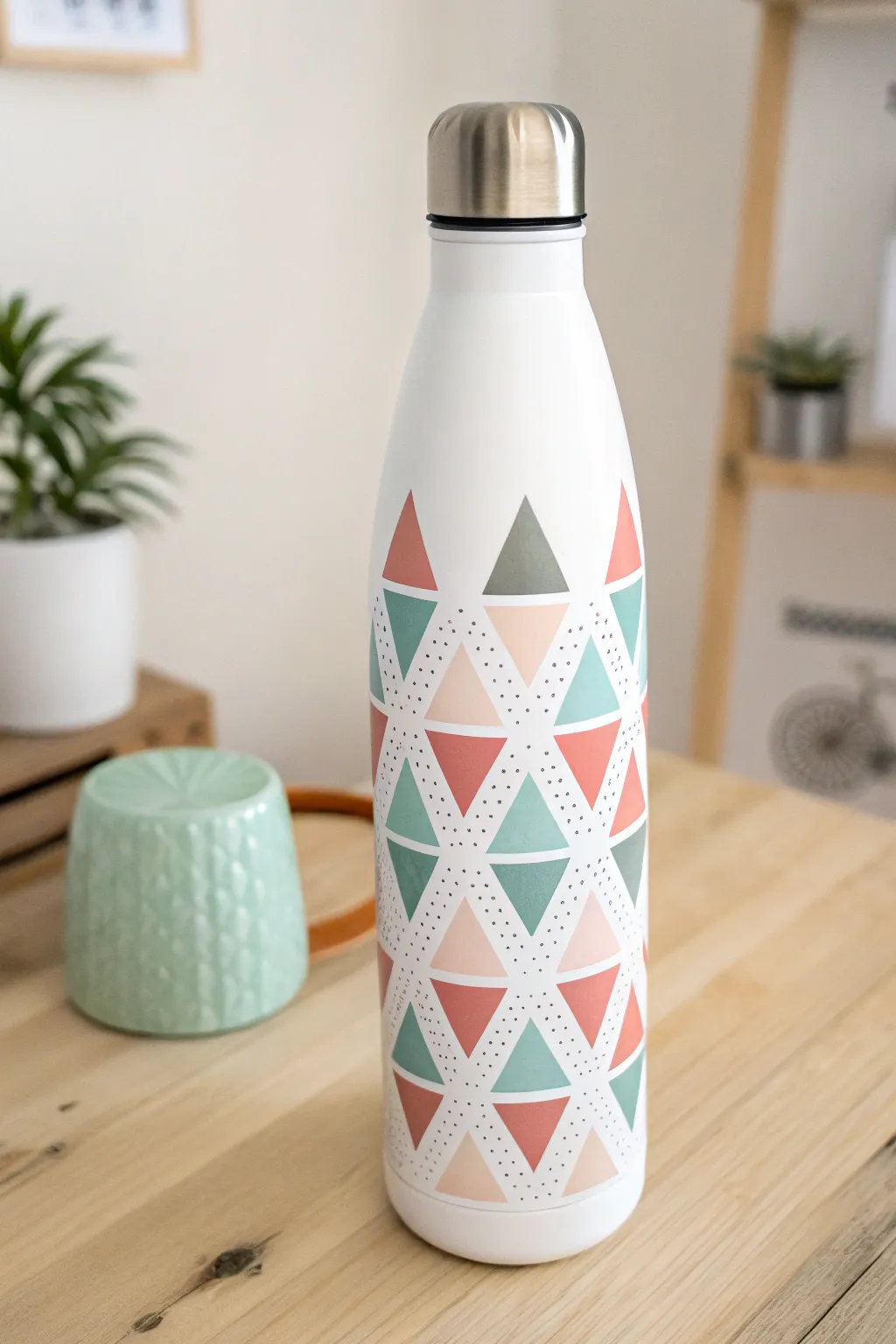 Elevate your hydration game with modern geometric charm.