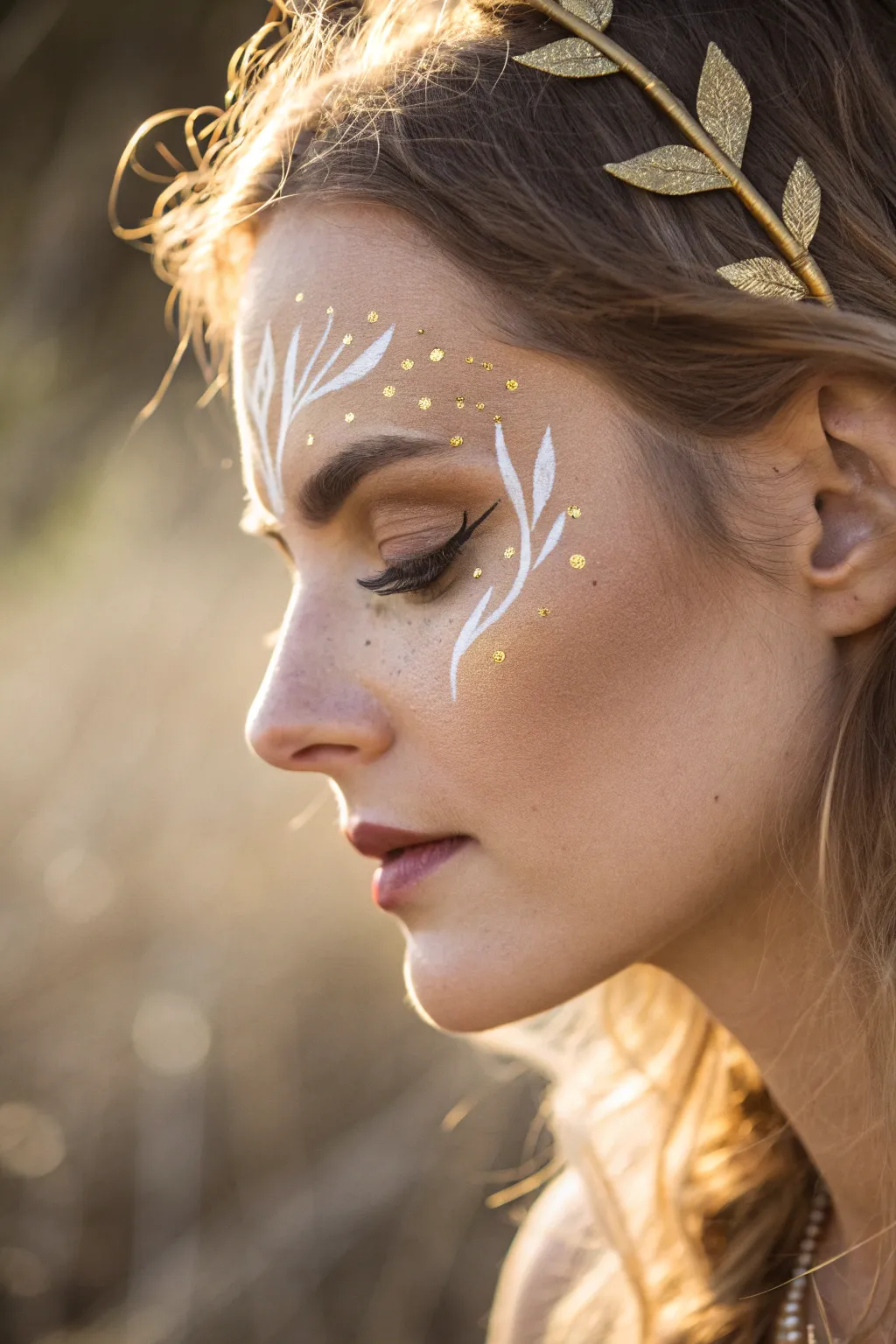 Radiate elegance with a touch of golden glow. Perfect for a night to shine.