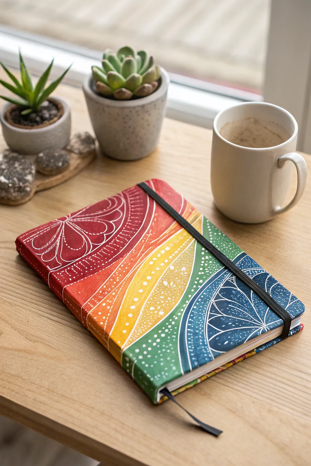 Unleash your creativity with a colorful diary cover that speaks to your vibrant spirit!