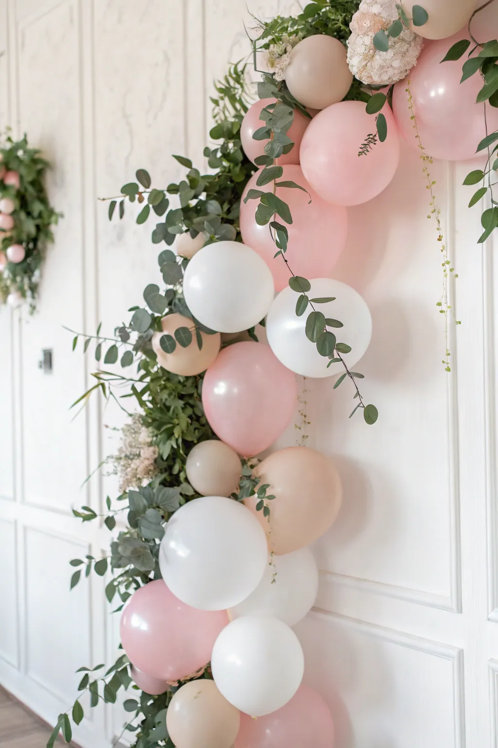 Elevate your celebration with this elegant DIY balloon garland - a perfect blend of minimalist charm and boho beauty.