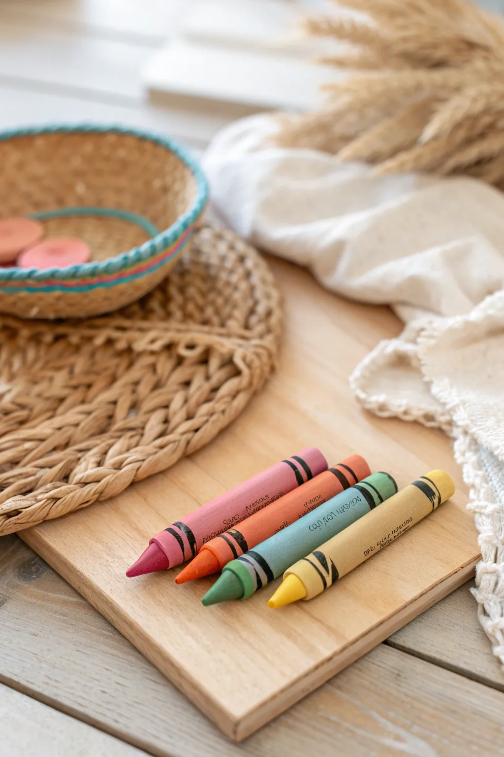 Transform broken crayons into delightful gifts with a boho-minimalist touch!