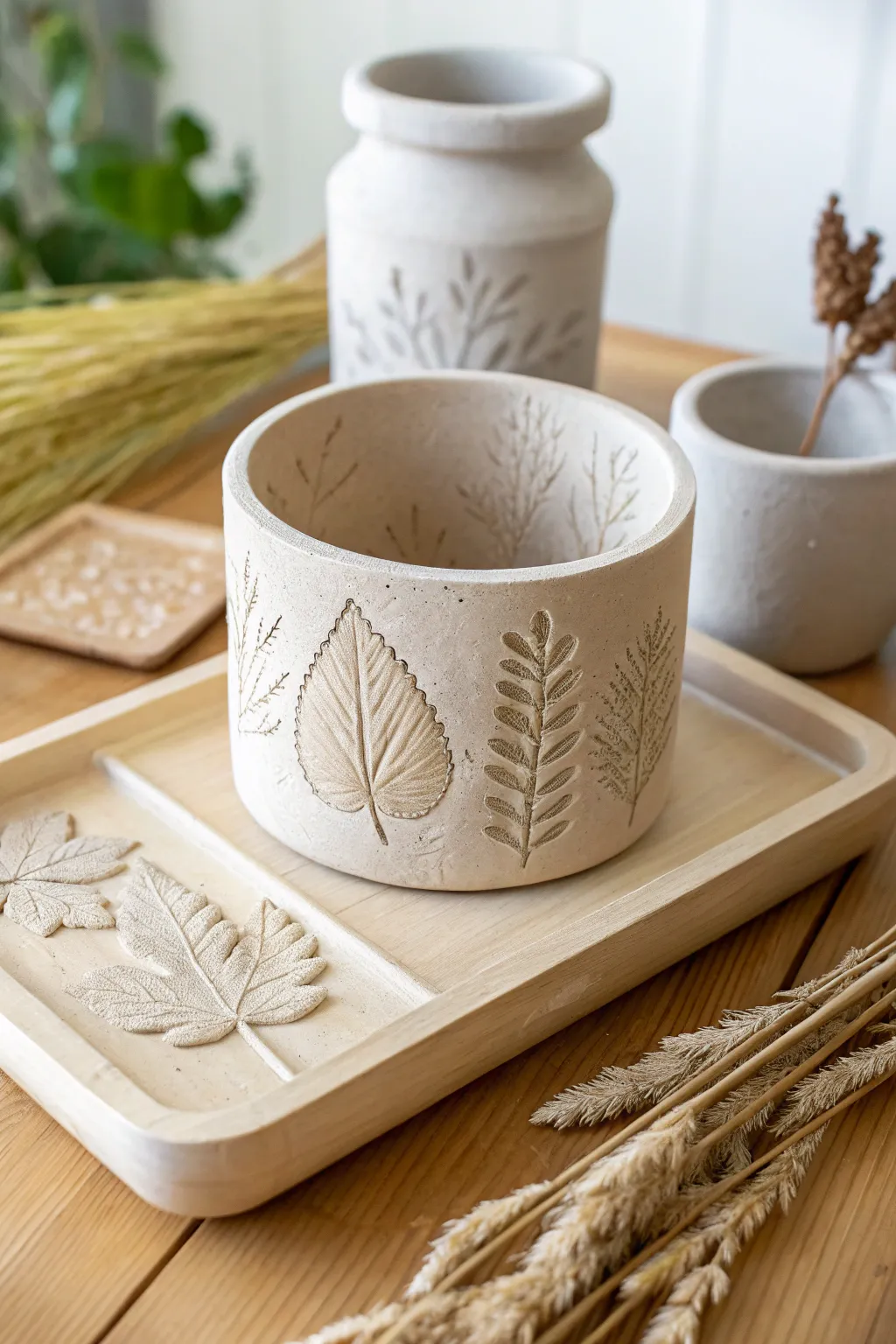 Add a touch of natural beauty to your space with a hand-crafted clay propagation station, perfect for showcasing your favorite plants.