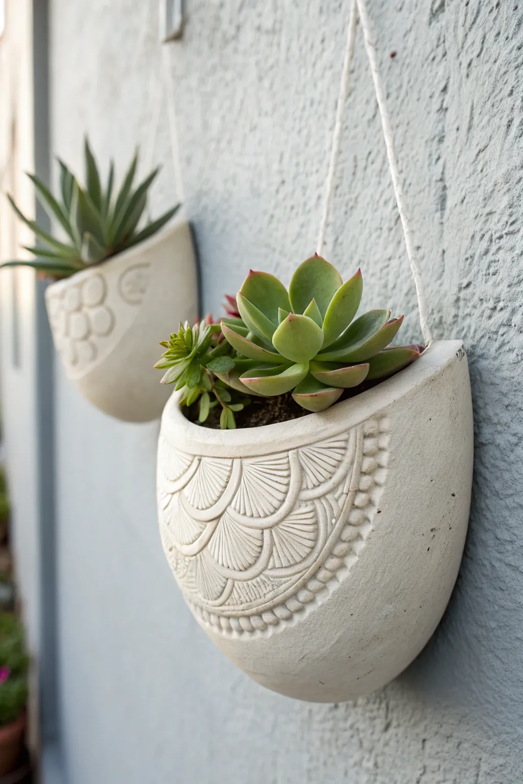 Elevate your wall decor with this stunning DIY clay planter art. Perfect for adding a touch of greenery and elegance to any space.