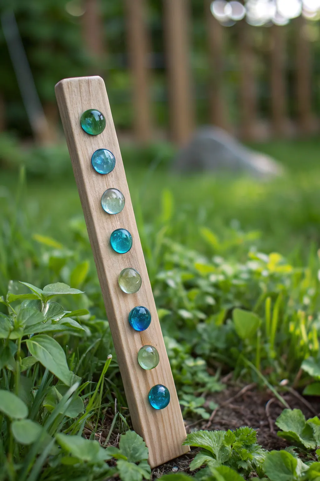 Transform your garden with handcrafted elegance—add a touch of color with DIY marble garden stakes.