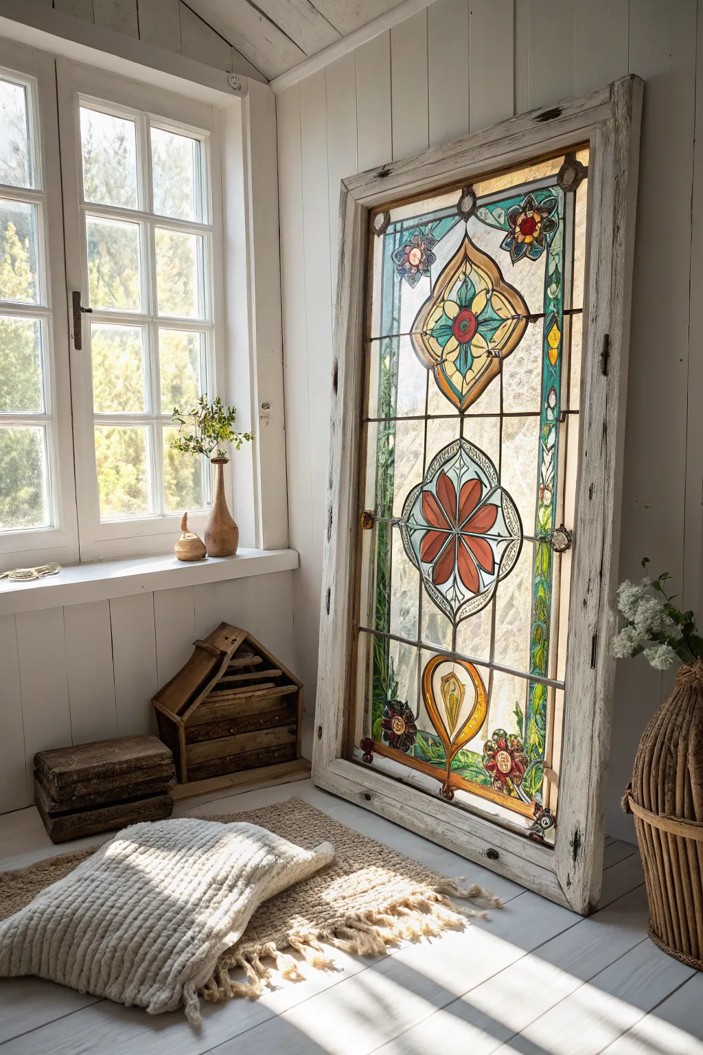 Illuminate your space with a touch of DIY elegance: Create your own faux stained glass masterpiece.
