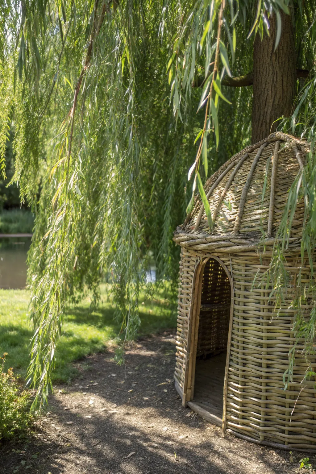 Master the Art of Disguise: Blend into Nature with a Willow Tree Duck Blind.