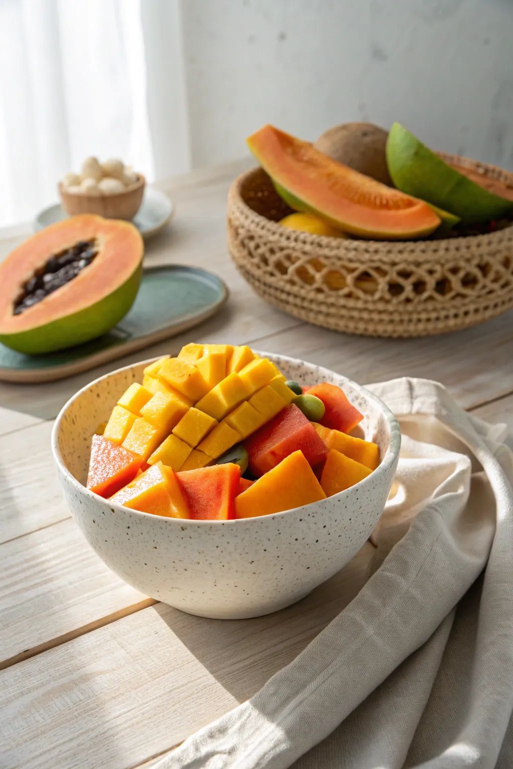 Add a sunny twist to your table with a tropical touch! 🍍🌺 #ScandinavianBoho #EdibleArt