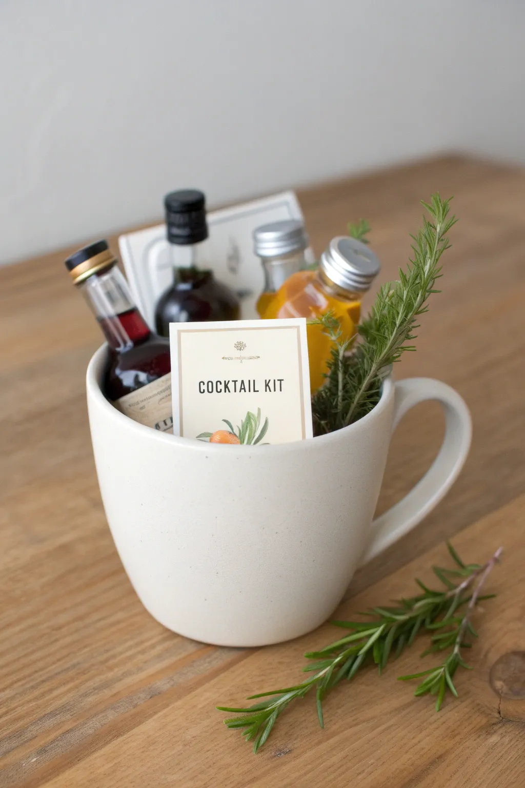 Craft your own mini cocktail adventure in a mug—perfect for a thoughtful and stylish gift!