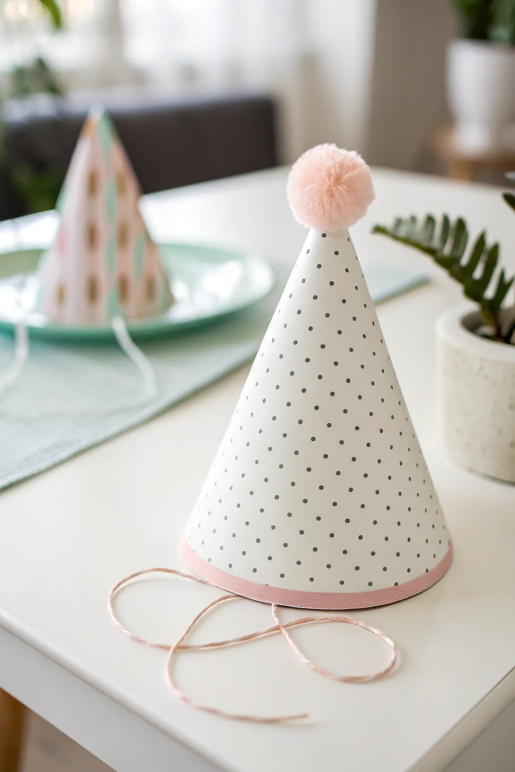 Chic and Playful: Crafting Minimalist Party Hats with a Scandinavian Twist