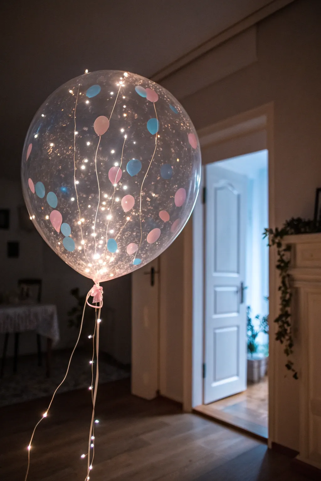 Illuminate your moment with a magical glowing balloon reveal.