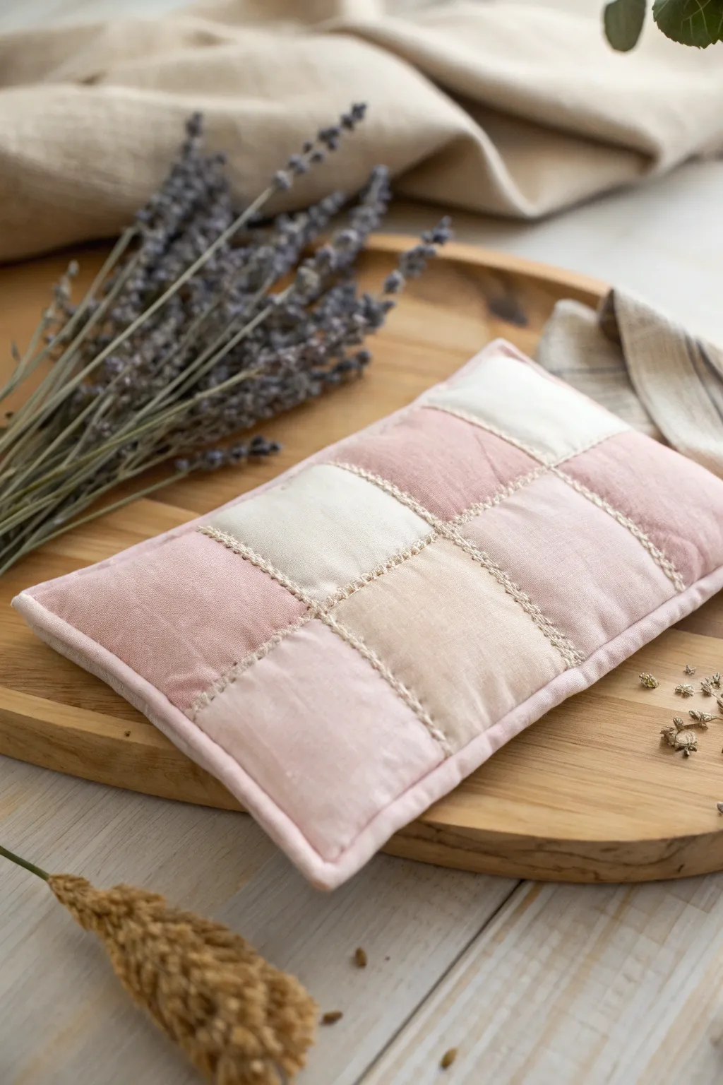 Warm her heart with a lovingly handmade rice heating pad—comfort and care in every stitch.