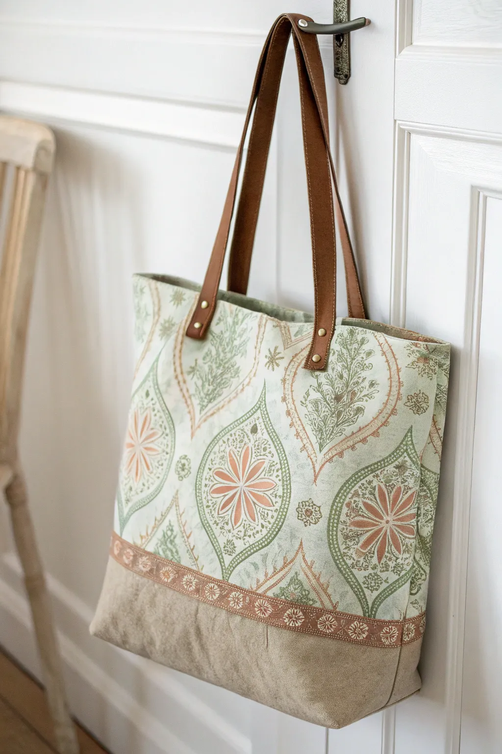 Chic and Functional: Elevate your gifting with a handcrafted fabric tote bag that blends Scandinavian simplicity with boho charm.