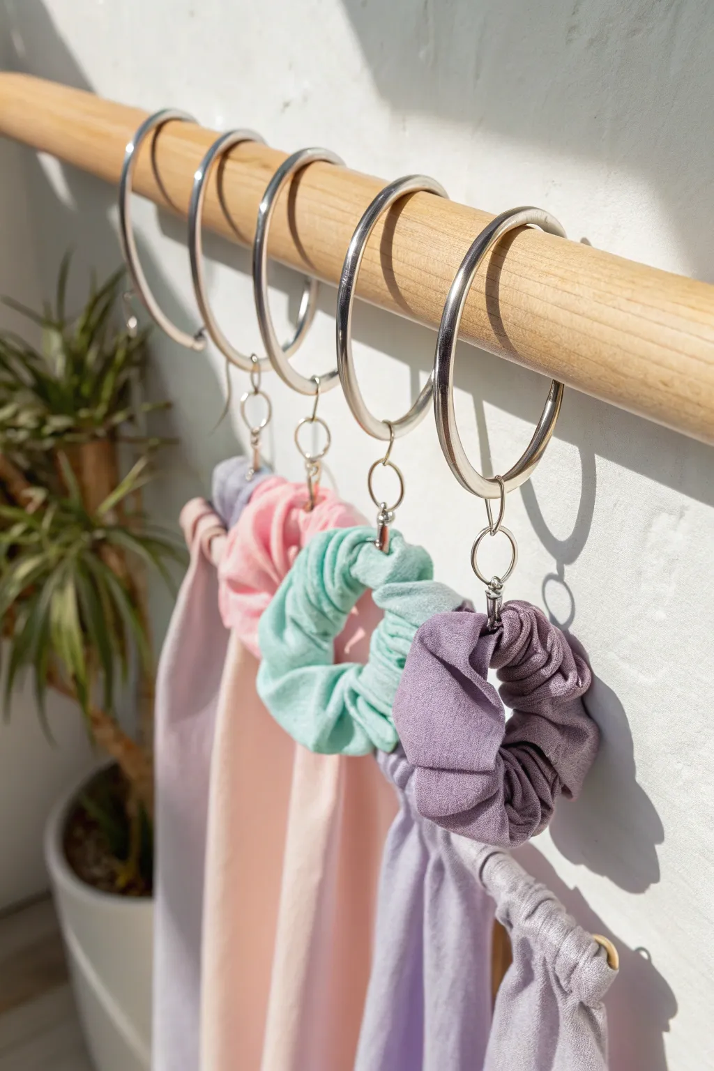 Effortlessly chic hair tie organization with a touch of minimalist elegance.
