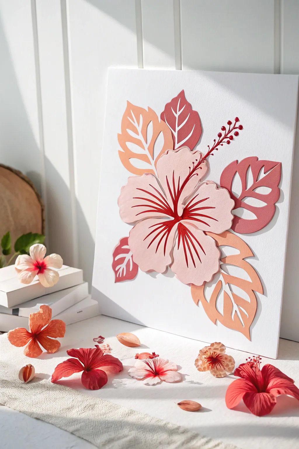 Bring a touch of Hawaiian elegance to your space with handcrafted hibiscus cutouts—where simplicity meets natural beauty.