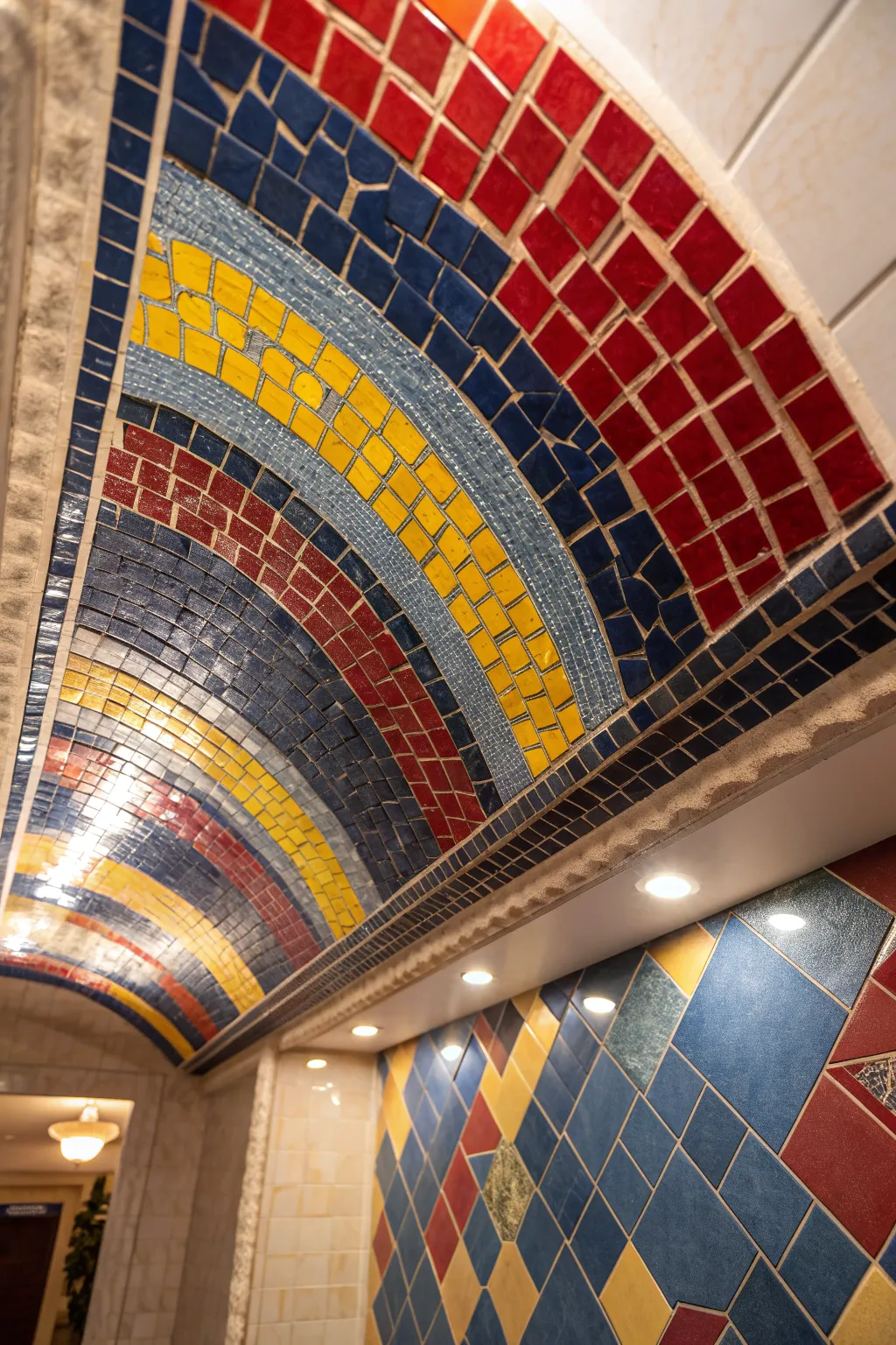 Transform your space with a mosaic tile headliner that speaks to your craftsmanship spirit.