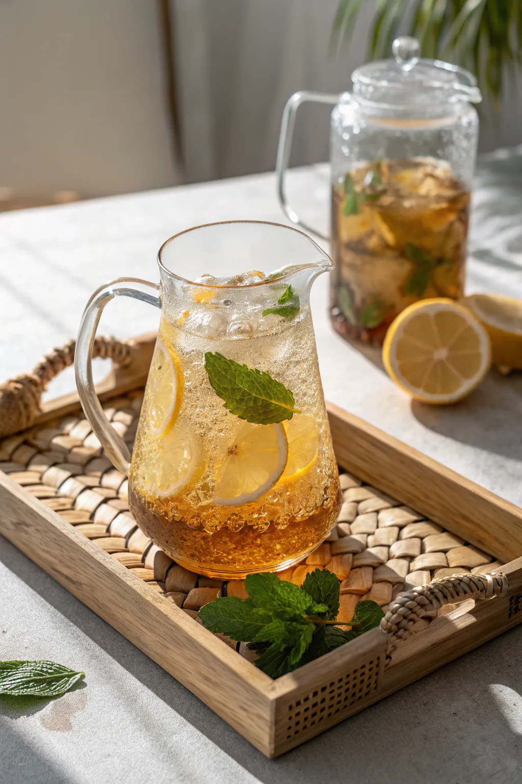 Elevate your indoor picnic with a touch of elegance and refreshment.