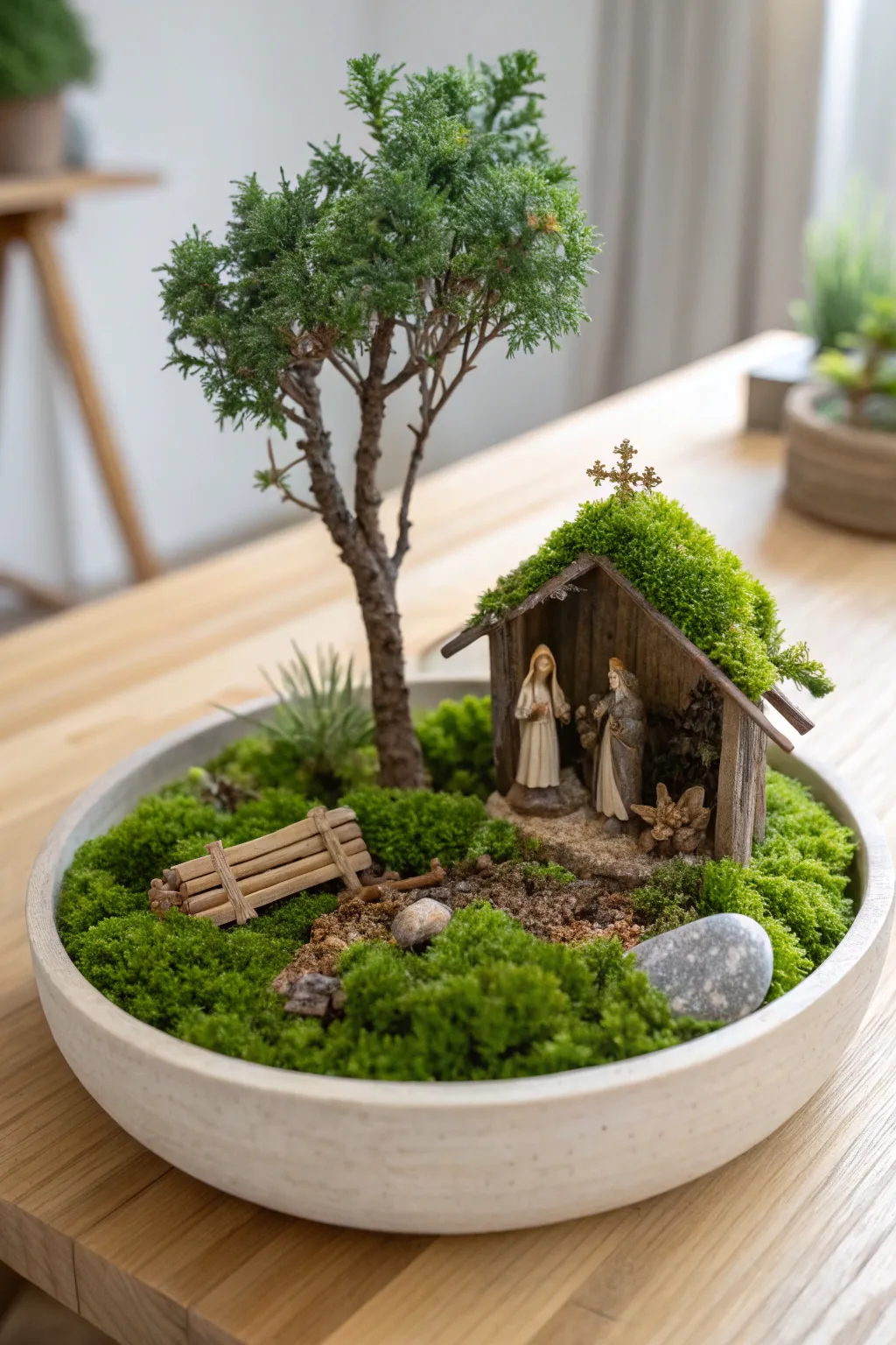 Bring your nativity scene to life with a touch of nature's elegance. 🌿✨
