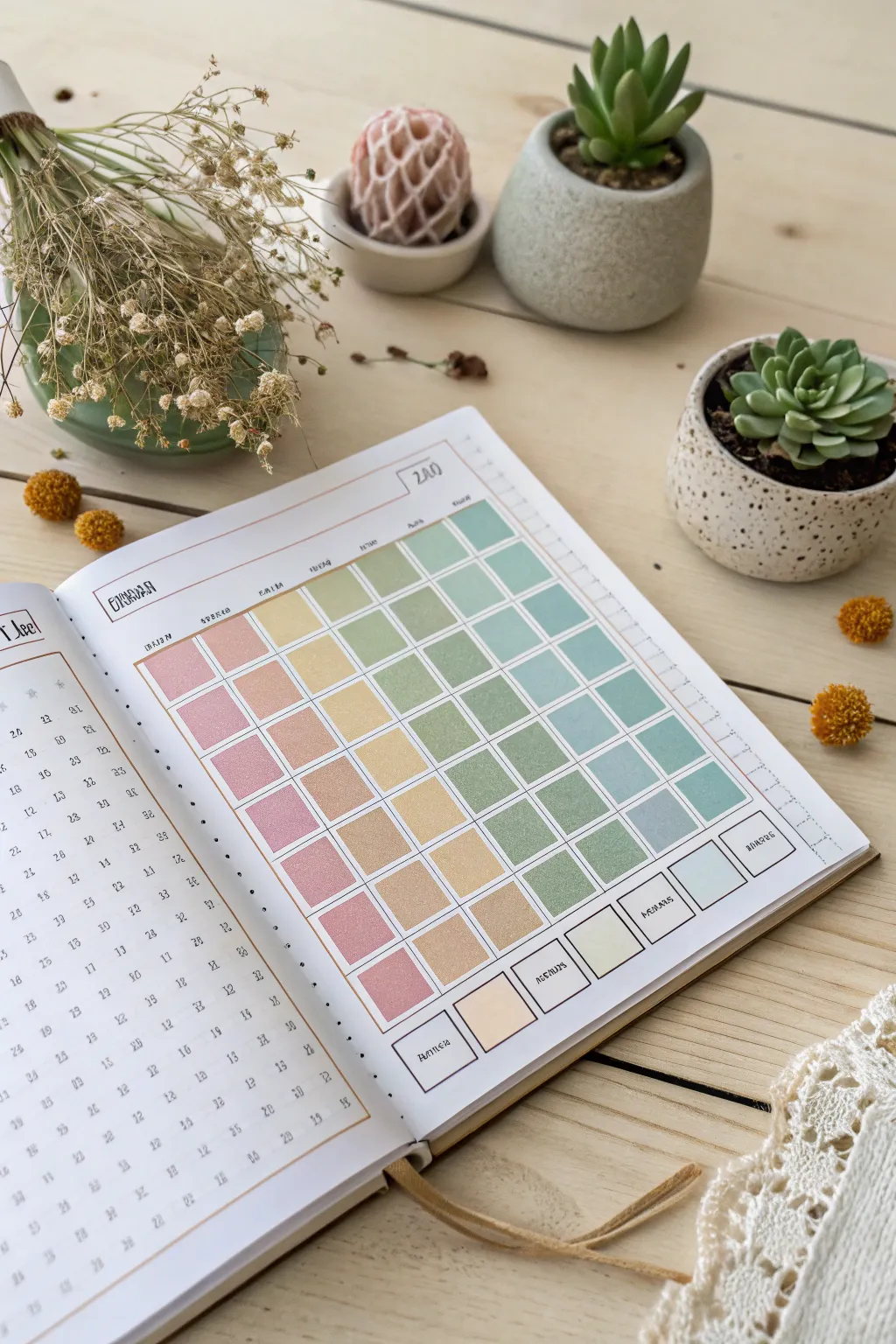 Capture your emotions in style with this DIY mood tracker, where simplicity meets natural beauty. 🌿✨