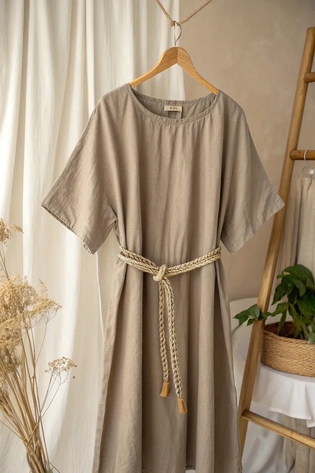 Embrace timeless elegance with this DIY Renaissance-inspired tunic dress, a perfect blend of minimalist and Boho charm.