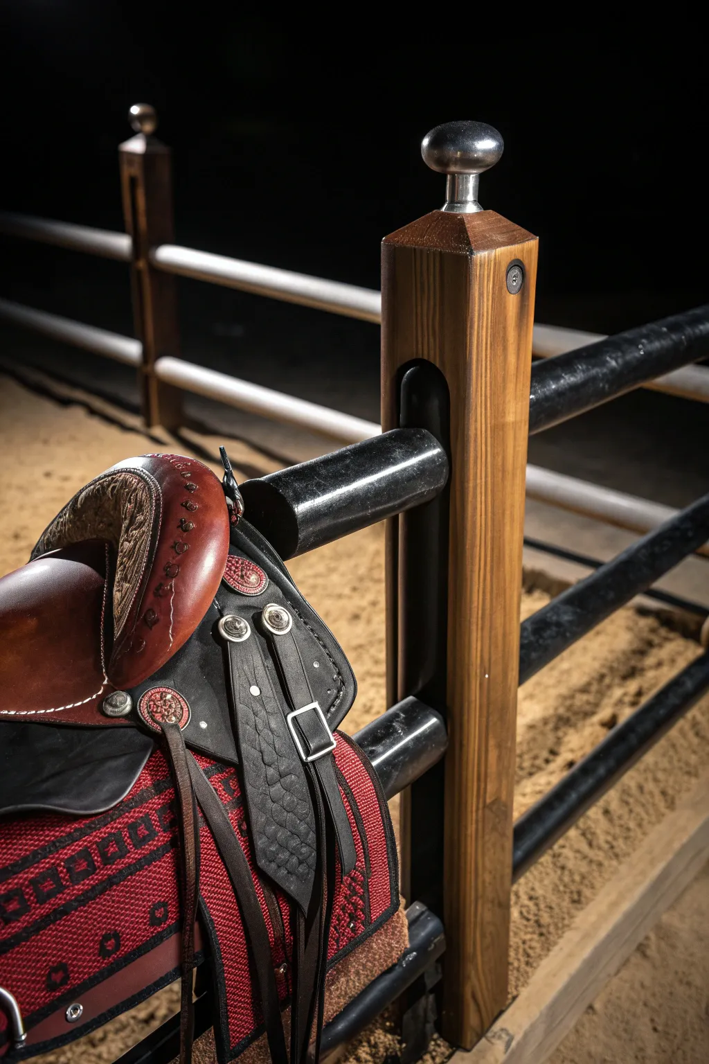 Unconventional Strength: Discover the bold innovation of a vinyl fence post insert in this DIY saddle platform.