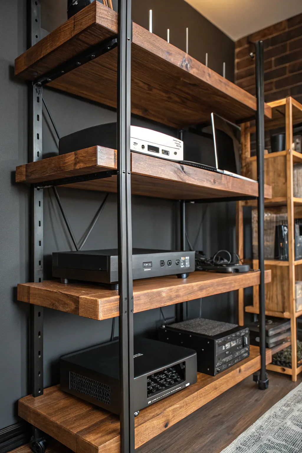 Elevate your tech with a tailored touch—DIY modular shelving for the modern craftsman.