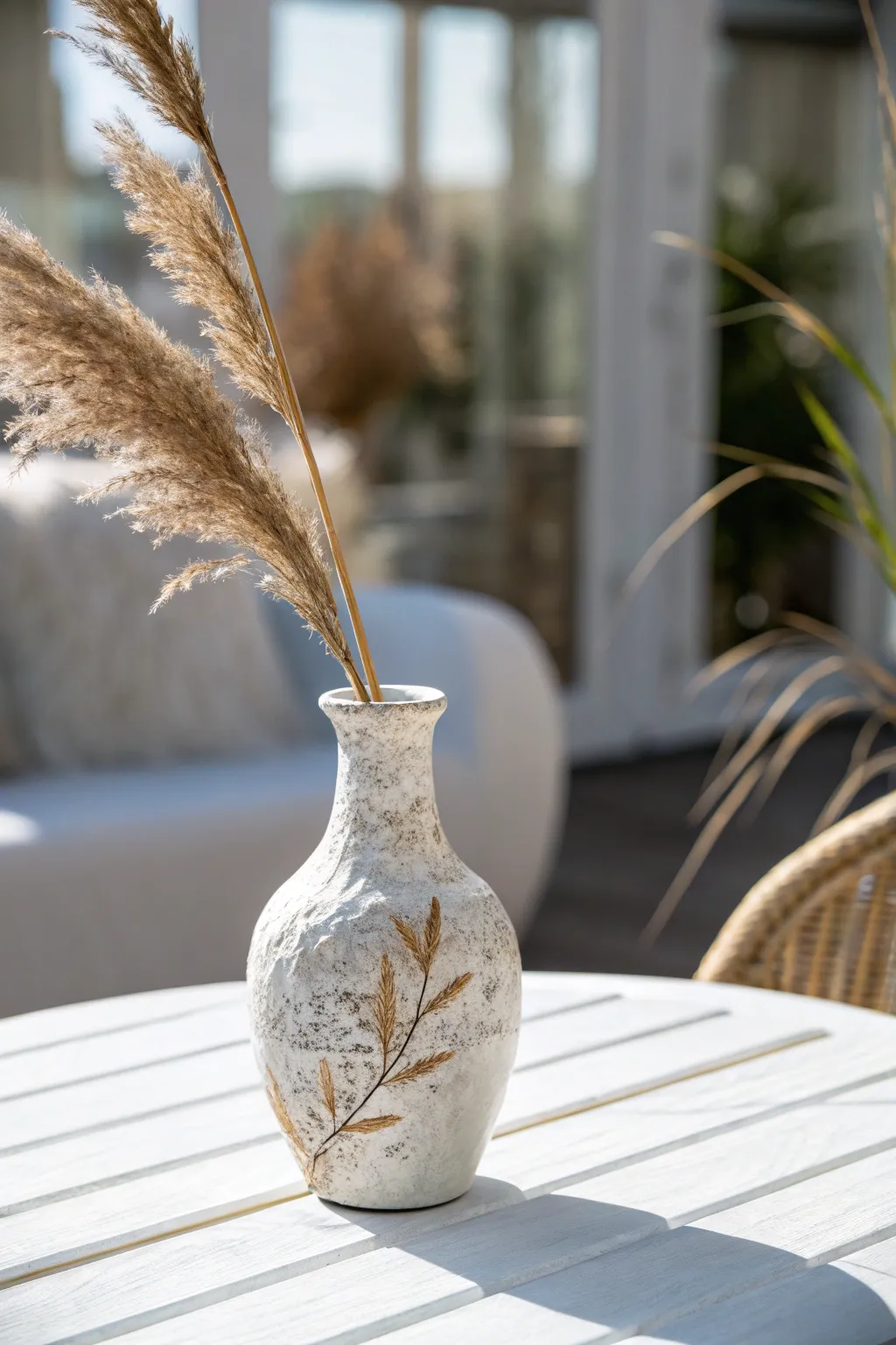 Elevate your home decor with this DIY faux ceramic vase—where simplicity meets elegance.