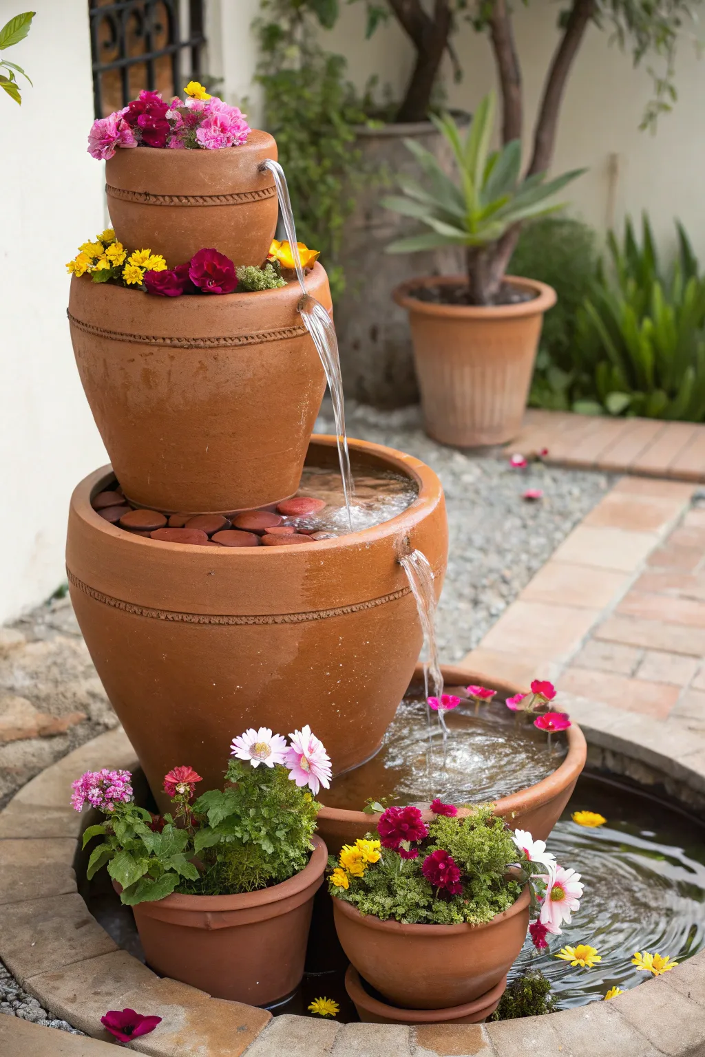 Embrace the tranquility of nature with a minimalist floating flower island, a perfect blend of simplicity and seasonal beauty.
