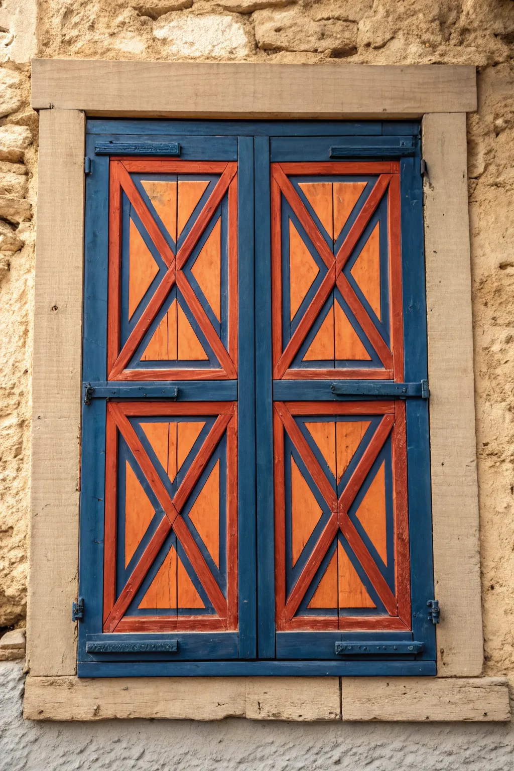 Elevate your space with striking geometric pattern shutters, where craftsmanship meets bold design.