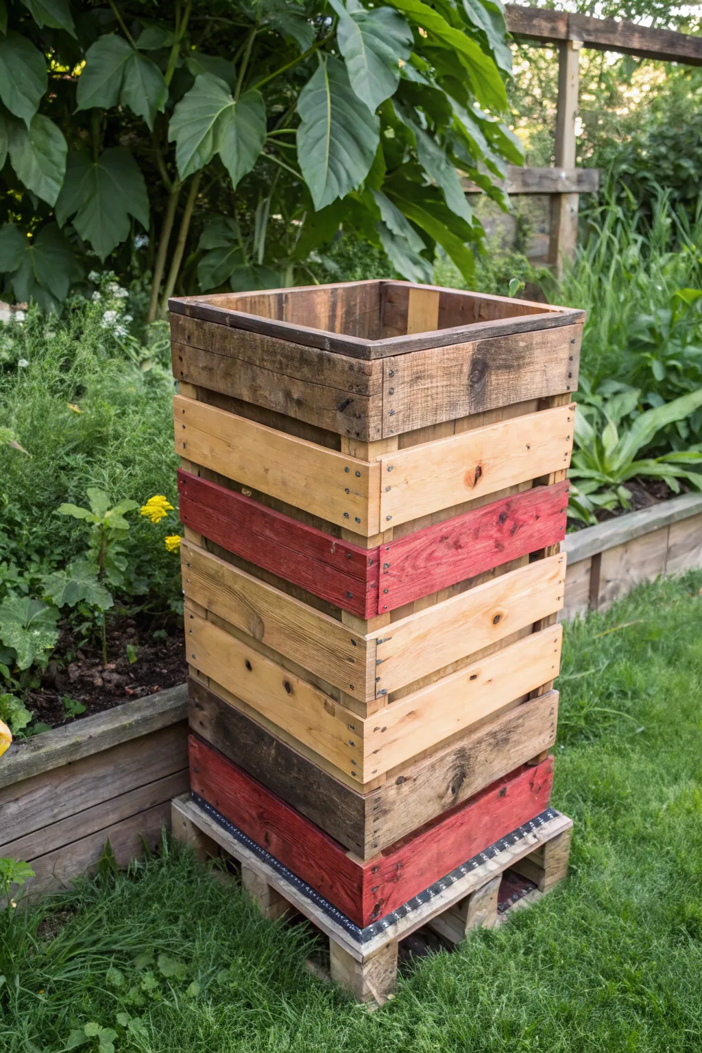 Transform your garden with this eco-friendly, handcrafted worm bin made from recycled pallets—where sustainability meets style.