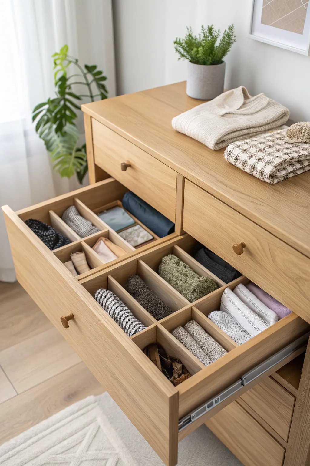 Transform chaos into calm with stylish drawer dividers that bring order and beauty to your dorm room!